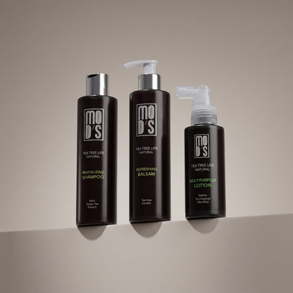 Loción de Árbol de Té - Loción purificante y calmante en spray para pérdida estacional de cabello y picazón en el cuero cabelludo